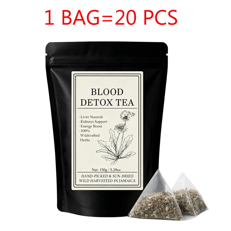 4 PCS Jamaican Healing Garden Blood Detox Tea, Chef Tijani Blood Detox Tea