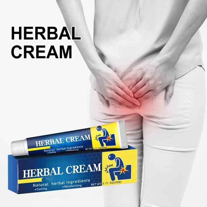 Herbal Extract Hemorrhoid Ointment Soothes Anal Swelling Pain Discomfort 20g