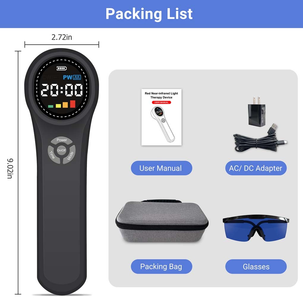 1760mW LLLT Red Light Therapy Device for Back Neck Shoulder Knee Pain Relief