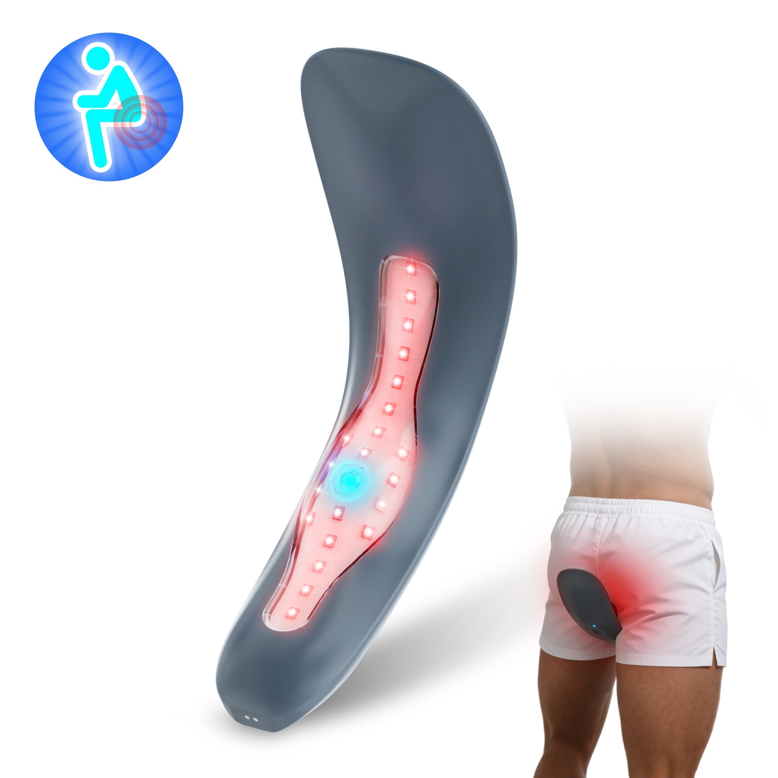 Hemorrhoid Treatment Device Hemorrhoids Red Blue Light Therapy Itching Swelling