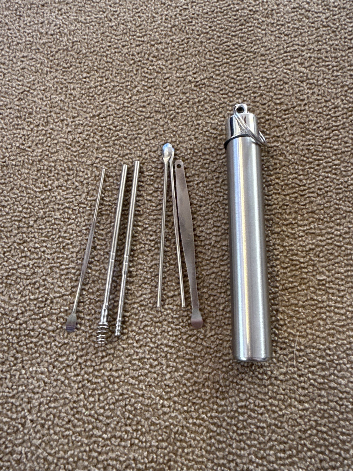 6 Piece Silver Stainless Steel Ear Cleaning Kit Effectively Remove Earwax (TD)