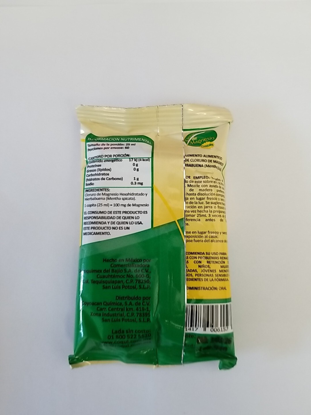 Magnesium Chloride 50g (6 PK) Cloruro de Magnesio 50g each ( Vida Magnesio )
