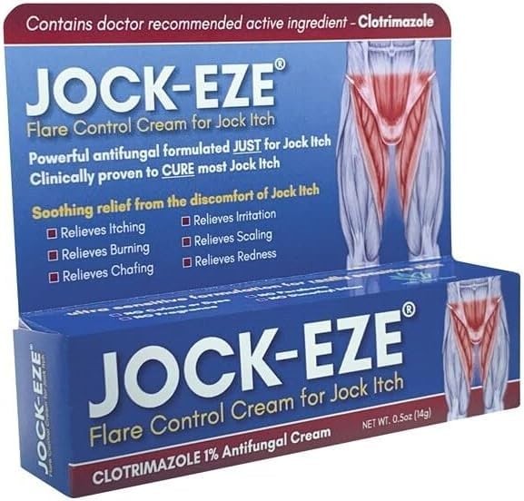 JOCKEZE Flare Control Cream (0.5oz) Just for Jock Itch