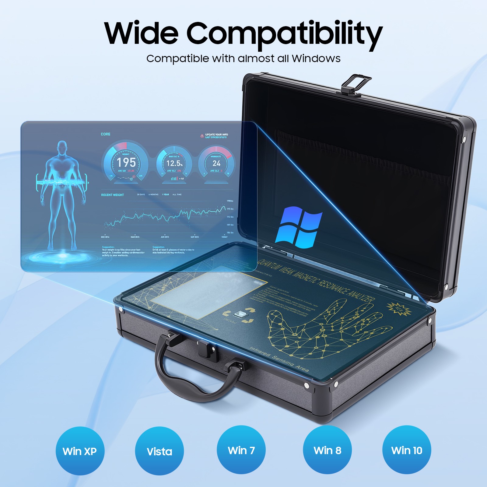 Quantum Magnetic Resonance Body Analyzer & Scanner For Health Analysis Home Use