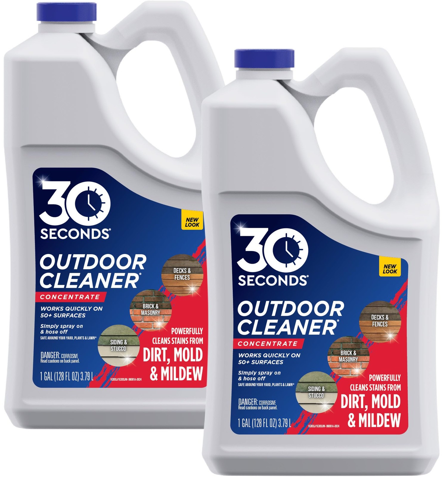 Outdoor Mold & Mildew Cleaner Stain Remover Concentrate 128 Fl Oz Pack SECONDS