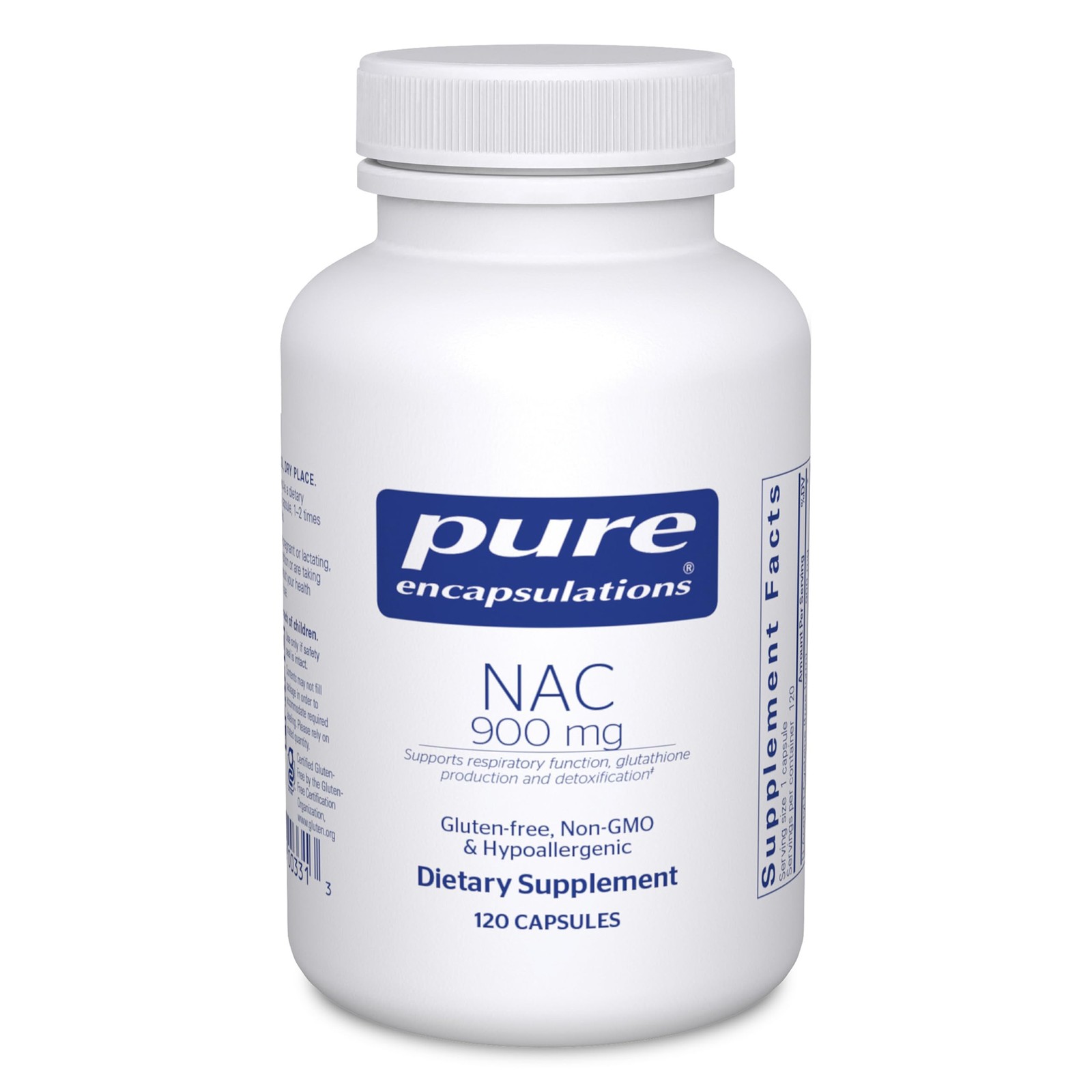 NAC 900 mg N Acetyl Cysteine 120 Capsules Lung Immune Support Pure Acid