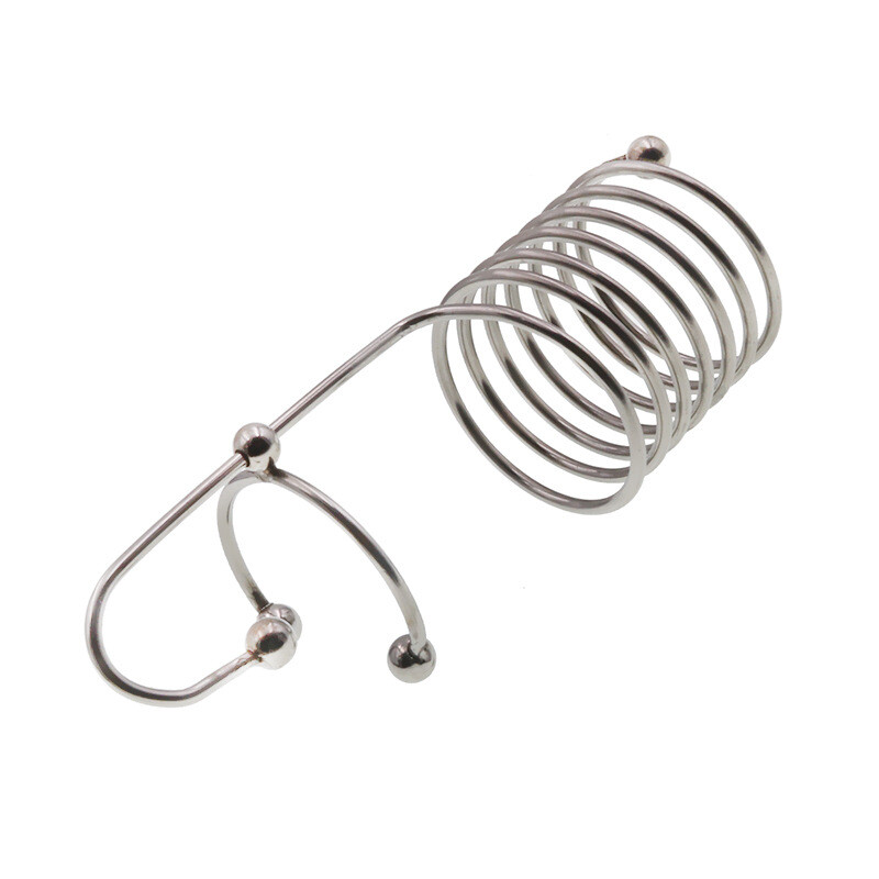 7 Ring Head Glans Stopper Penis Ring/plug with Balls Stainless Steel