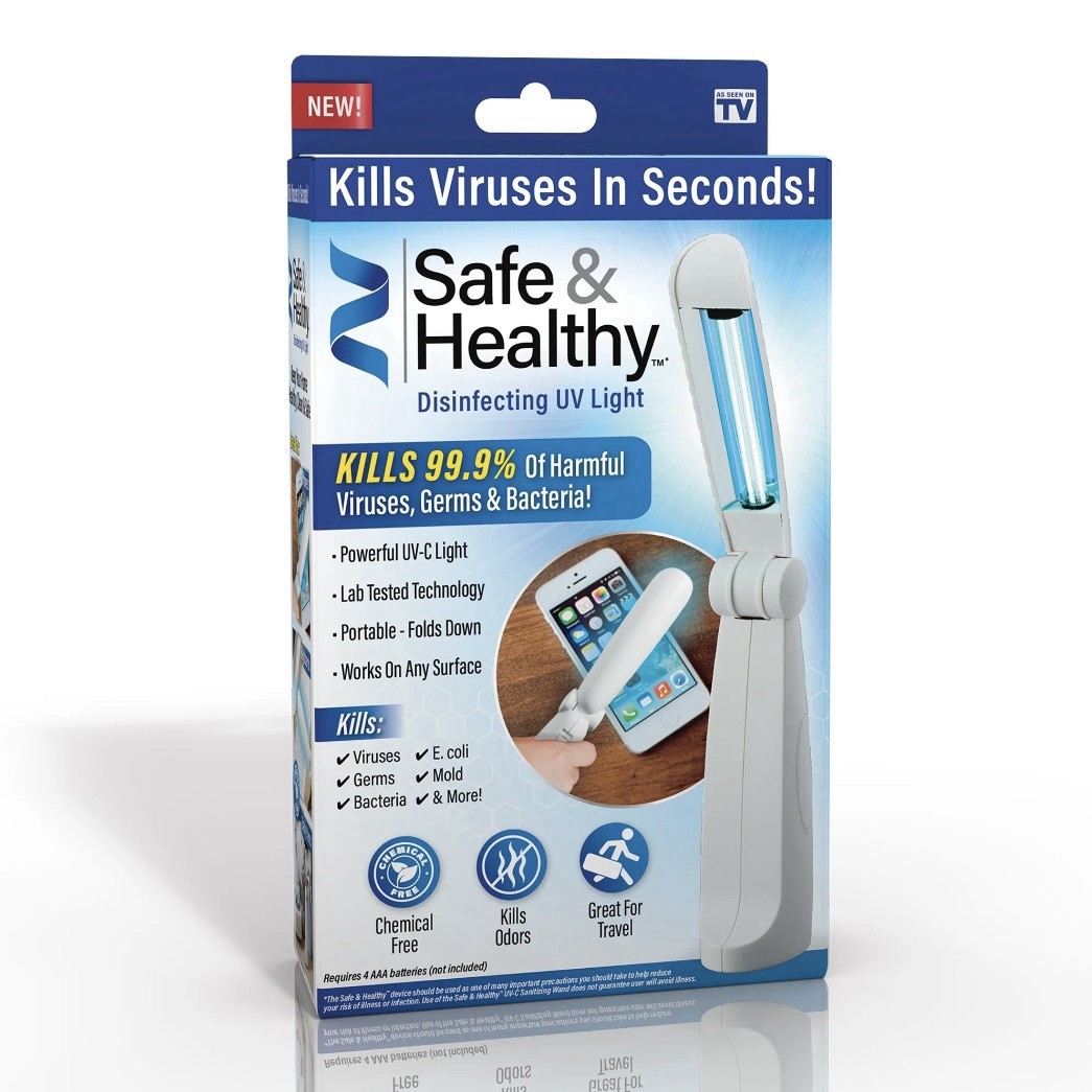 Safe and Healthy Disinfectant UVLight Kills 99.9% Germs, Viruses and Bacteria!