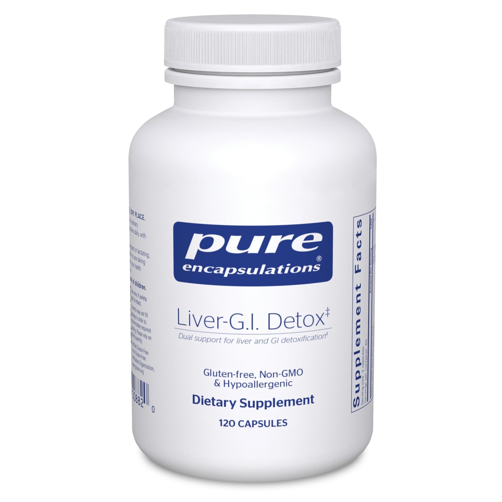 Liver Detox Capsules 120 Count Cleanser Alpha Lipoic Acid Pure Encapsulations