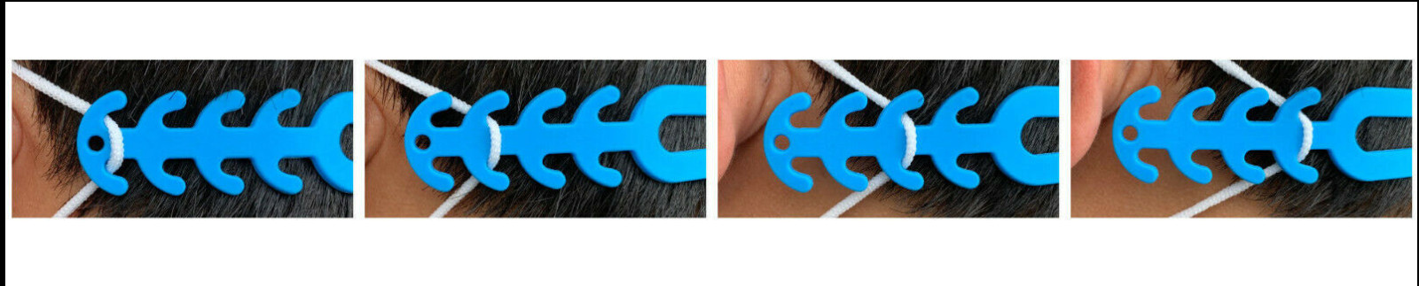 10 Ear Hook Adjustable Strap Extension For Face Mask Relief Pain Over Head Wear