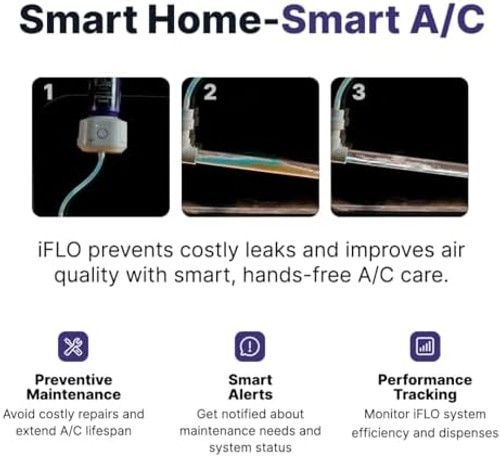 iFLO® Smart A/C Drain Line Cleaner and Drain Pan Cleaner Cartridge, Fast-Acti…
