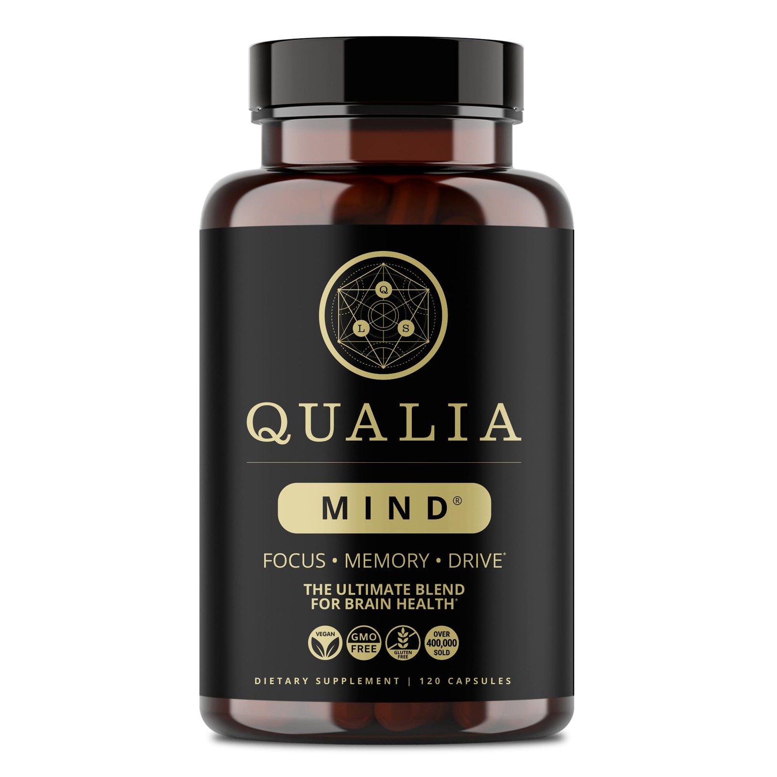 Qualia Mind Brain Health Nootropic Focus Concentration 120 Count Pack Ultimate