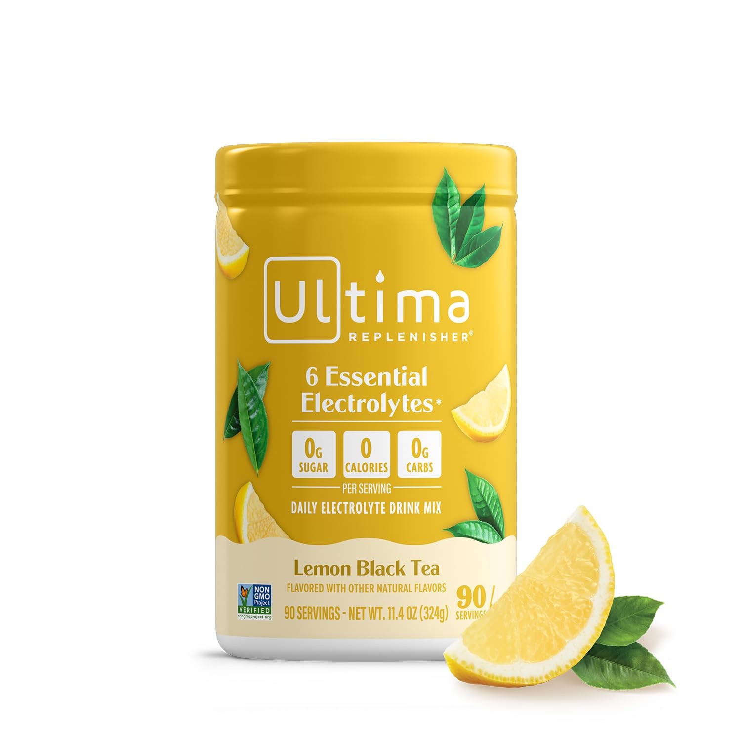 Electrolyte Powder Lemon Black Tea 90 Servings Zero Sugar Ultima Replenisher