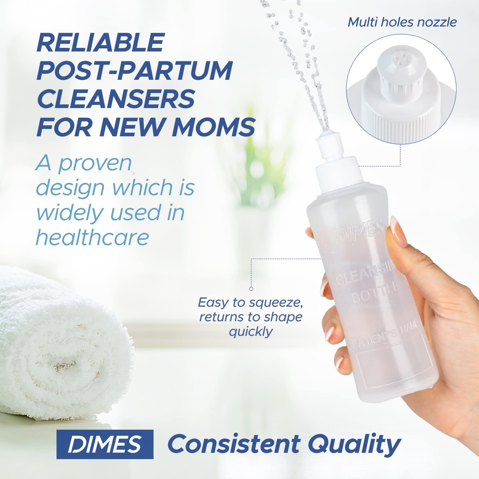Peri Bottle Postpartum Essentials 3Pack Portable Bidet Squirt