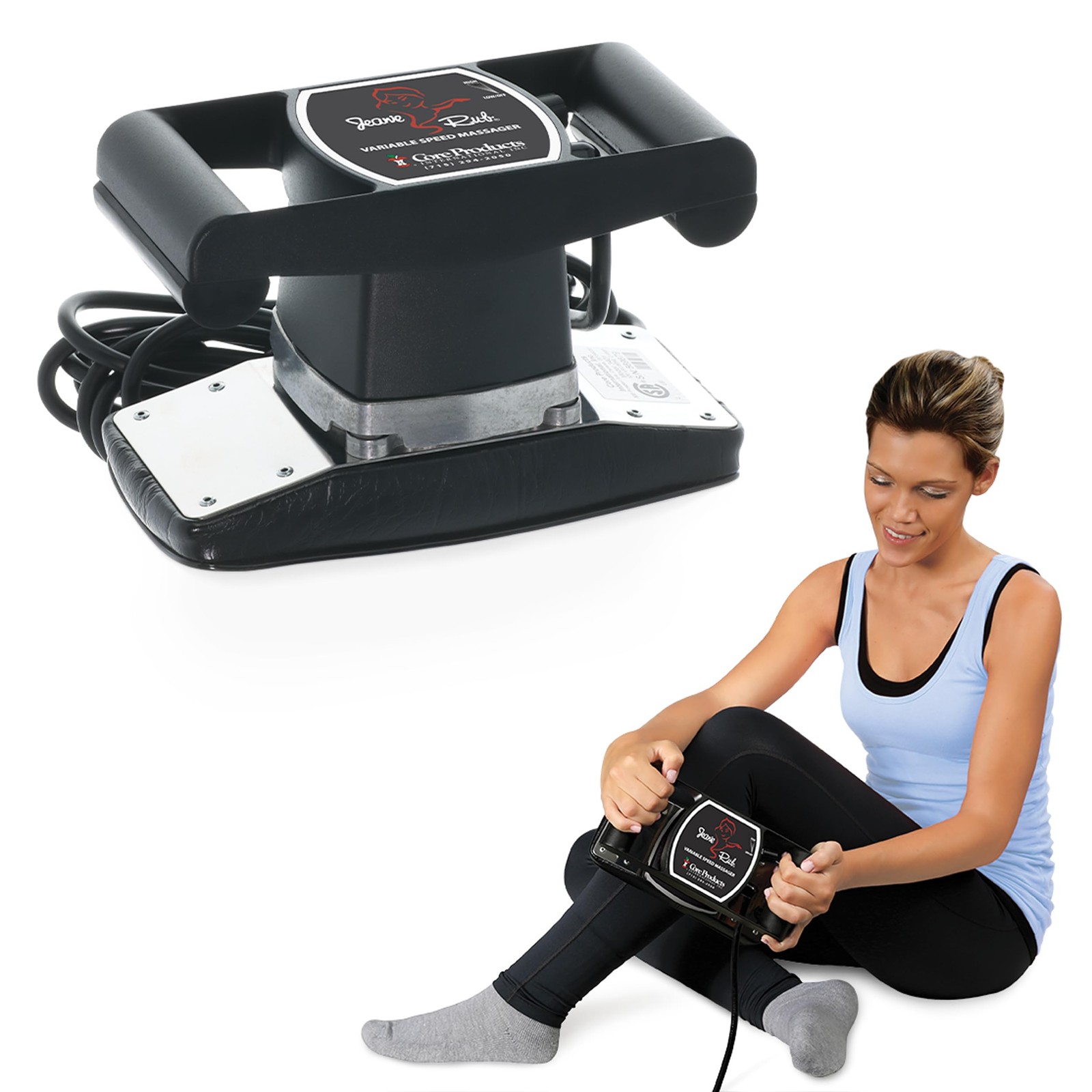 Massager Deep Tissue Variable Speed Muscle Relief Jeanie Rub Core PRO-3401