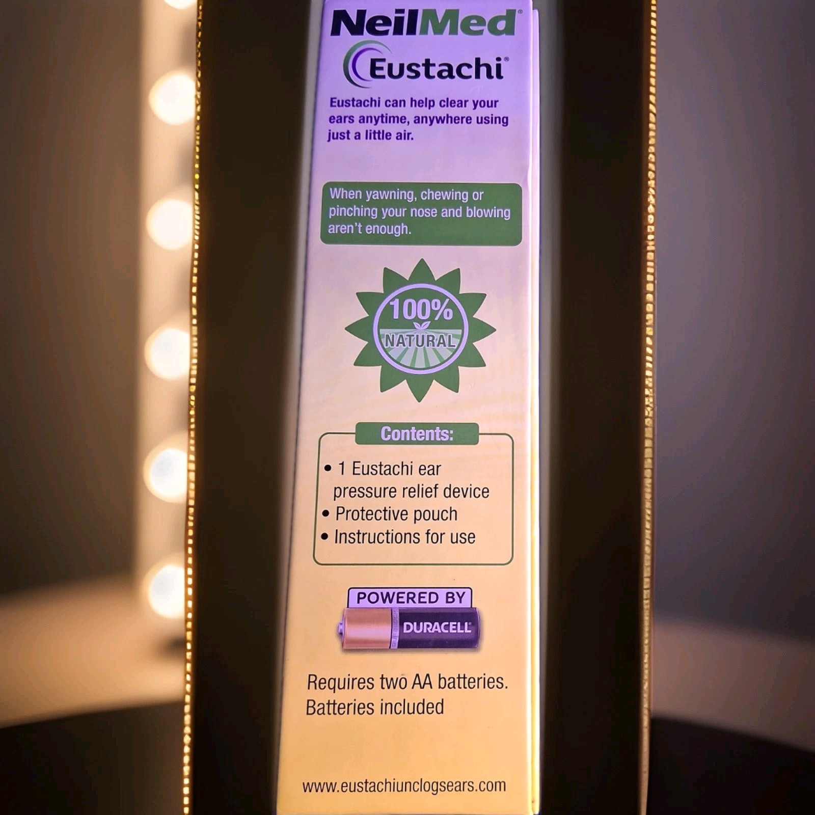 NEILMED EUSTACHI For Treating Negative Middle Ear Pressure. For Cold & Allergy