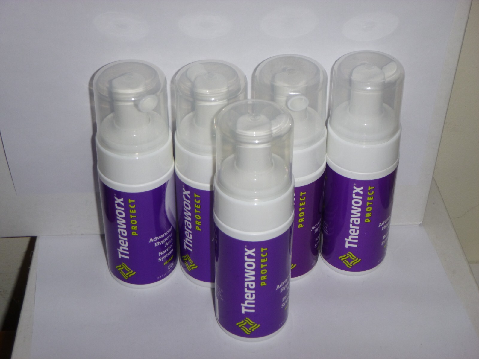 (5 pack) Theraworx Protect Advanced Hygiene And Barrier System Foam