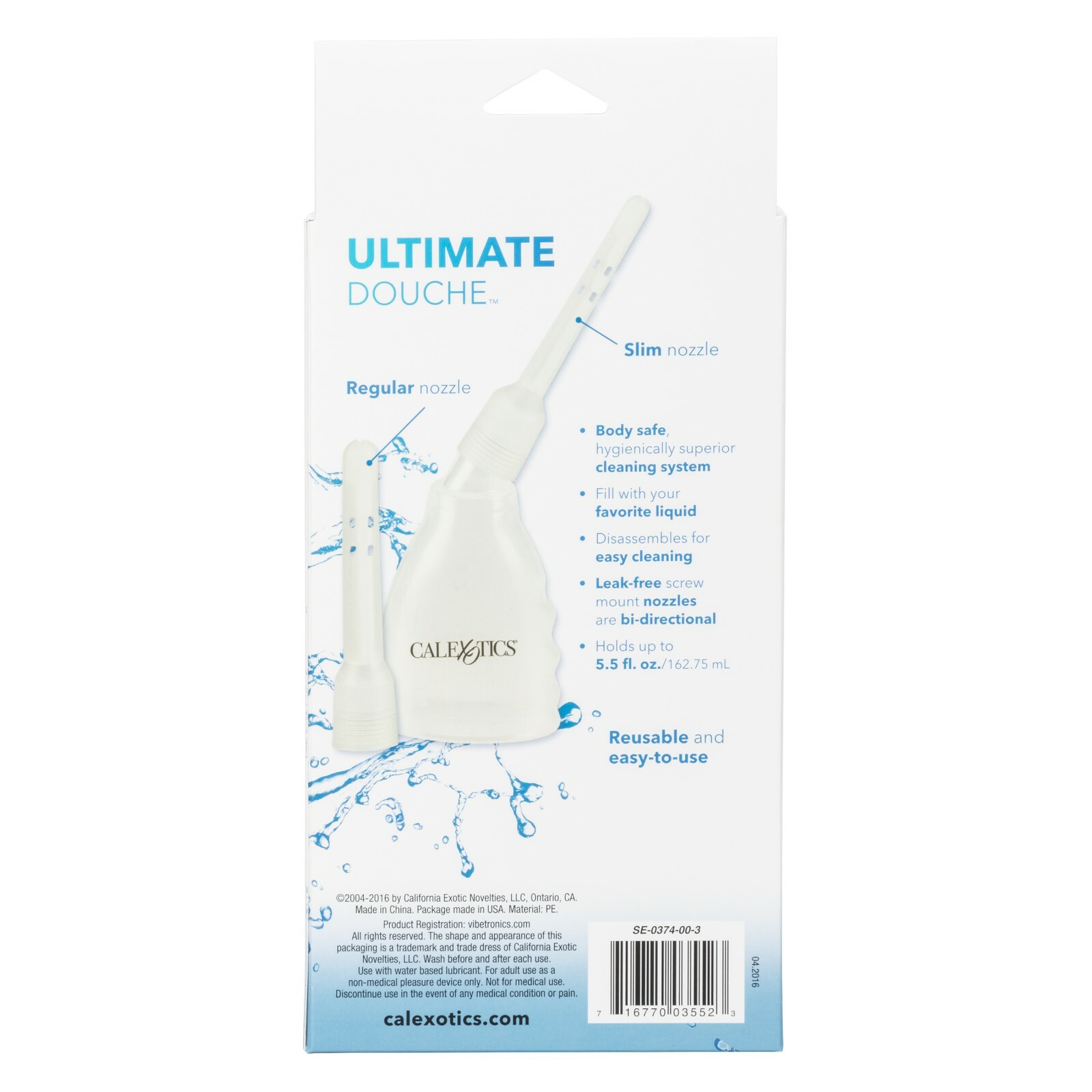 Cal Exotics Ultimate Douche Kit Clear – Enema Hygiene Cleansing System