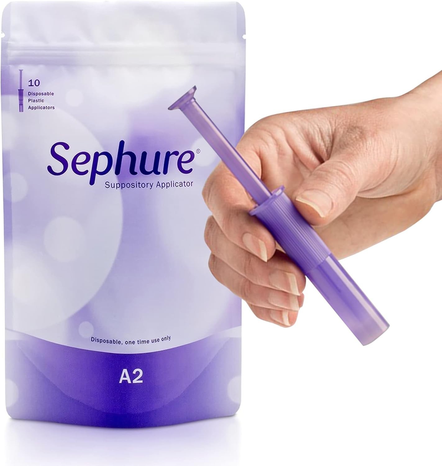 Easy-to-Use Suppository Applicator for Women and Men, 10 Count (Pack of 1)