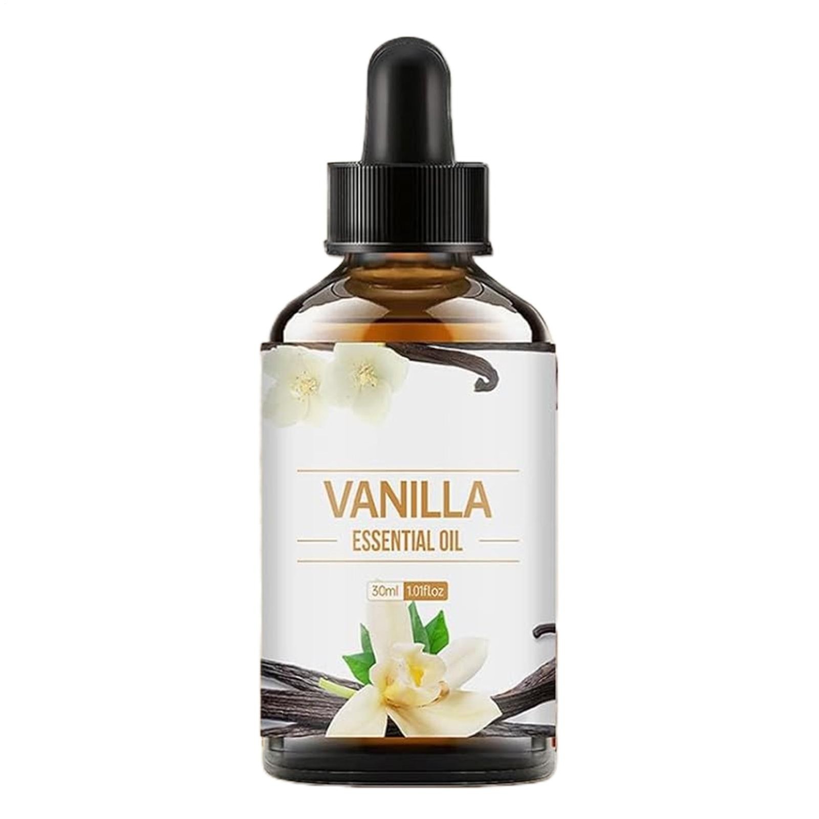 Organic Vanilla Essential Oil , Natural Skin Hair & Body Oil 30ml