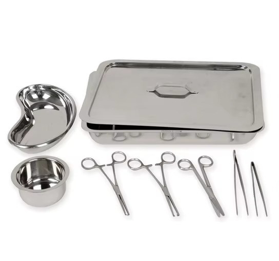 Best Care Veterinary Eight Pieces Reusable Stainless Steel Dissect