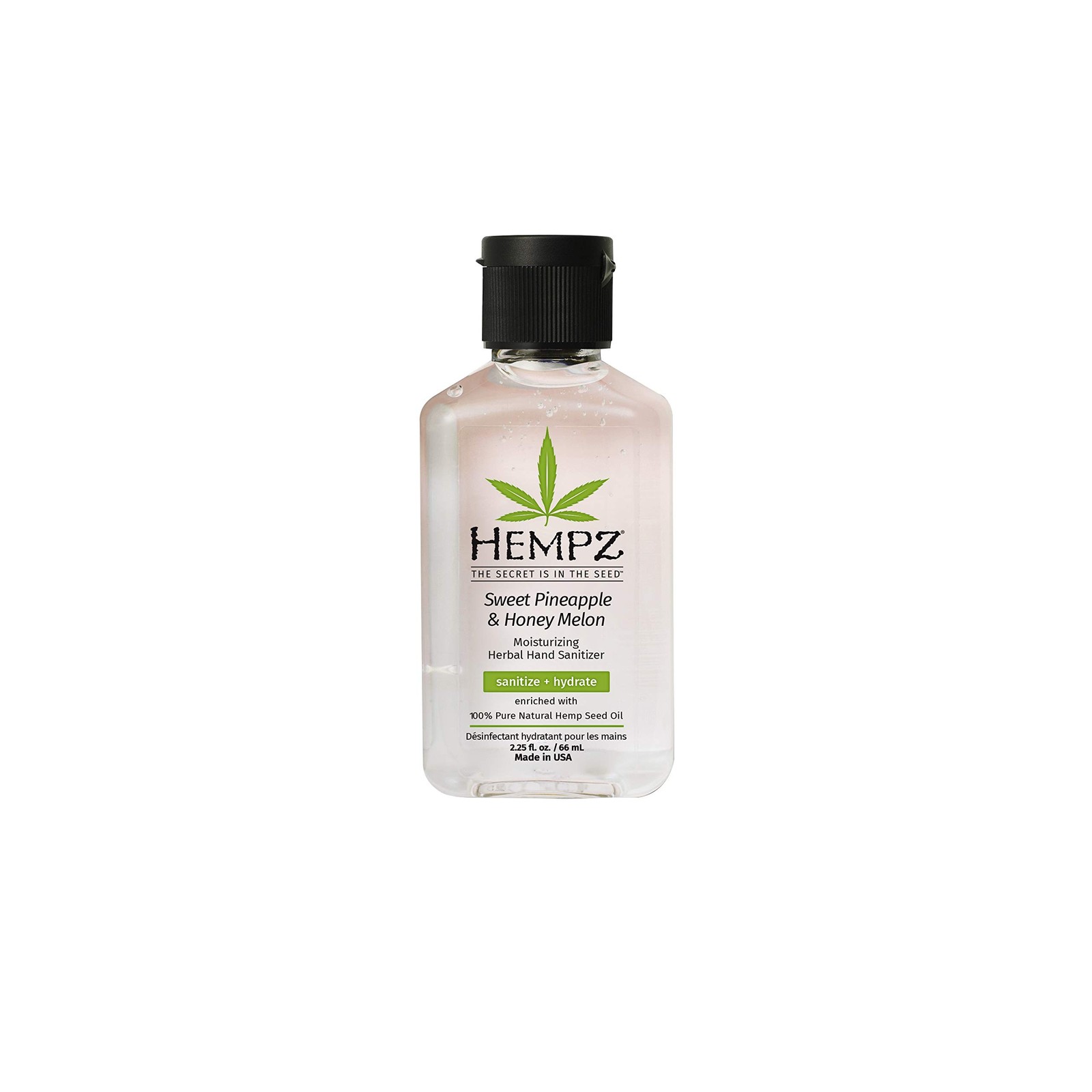 Hand Sanitizer Sweet Pineapple Honey Melon Moisturizing 2.25 Fl Oz Herbal
