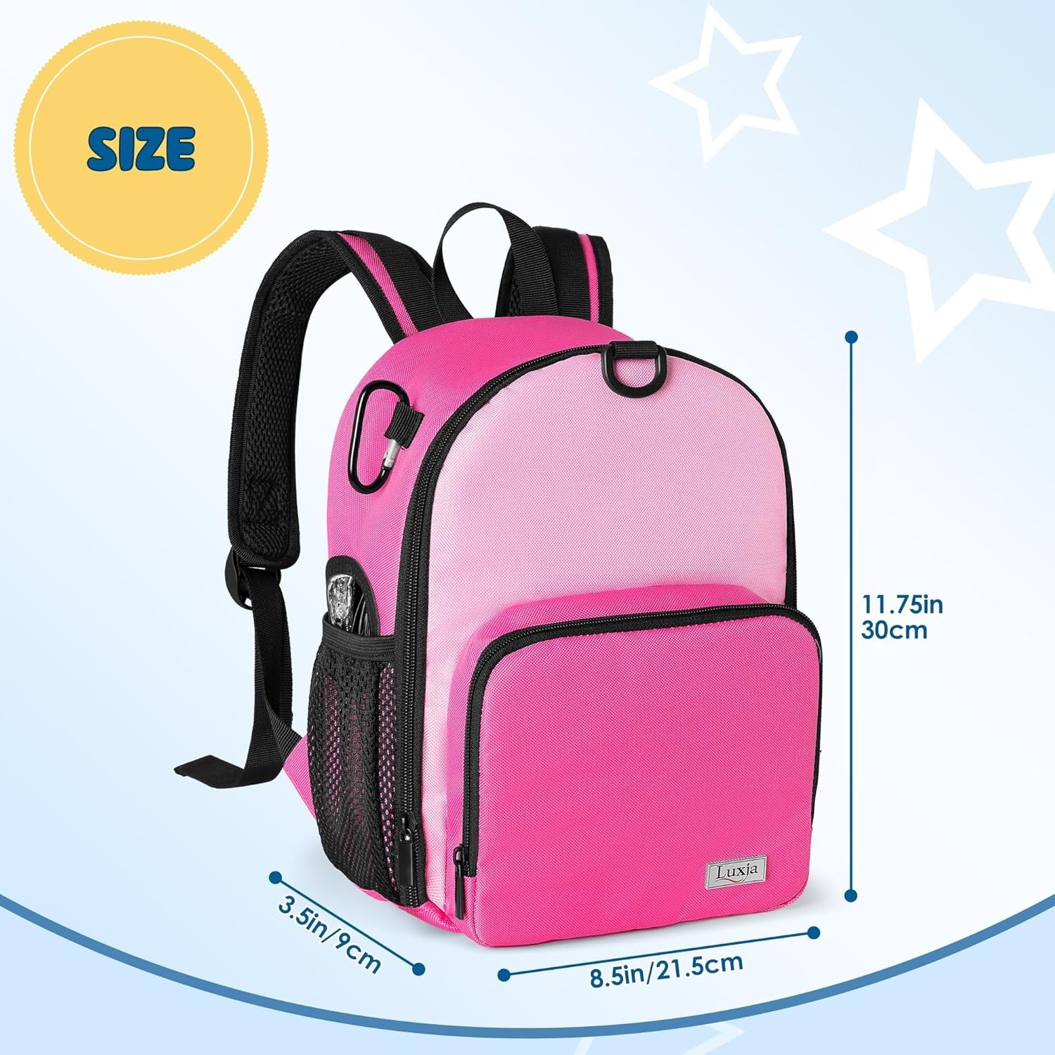 Lightweight Red Rose Backpack for Feeding Tube & Pump – Kid-Friendly Design