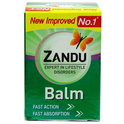 6 X Zandu Balm Ayurvedic relief from forehead headache body ache cold 8ml US
