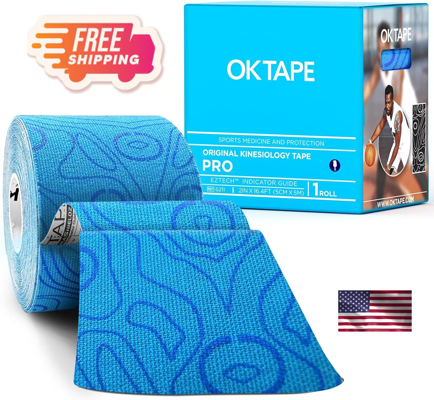 Kinesiology Tape Athletic Muscle Support Sport Elastic Physio Therapeutic Roll