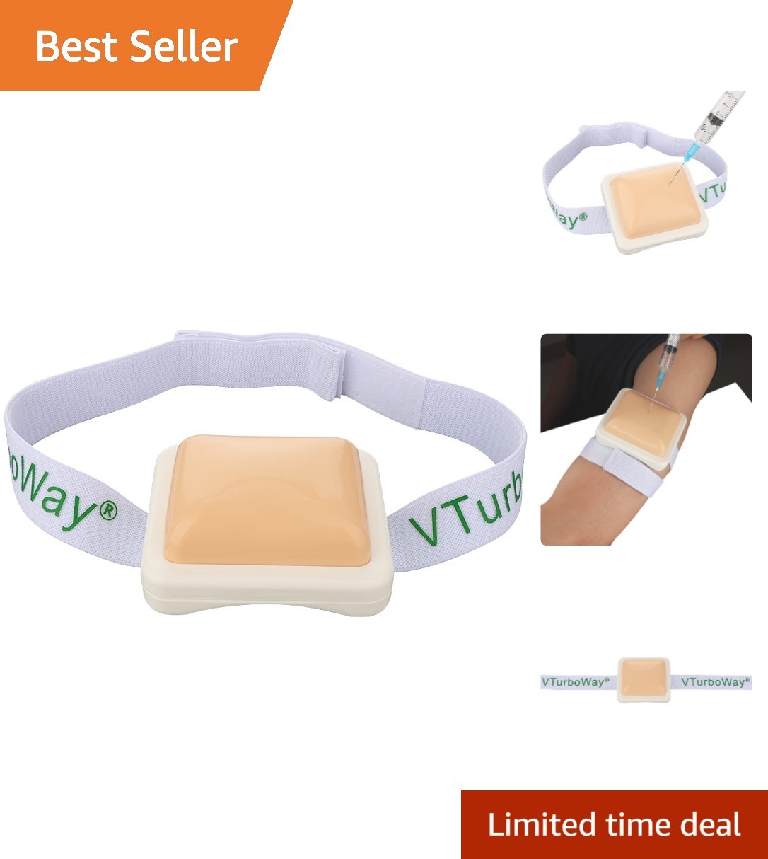Realistic Intramuscular Injection Training Pad for Medical Students – 8.4×7.5cm