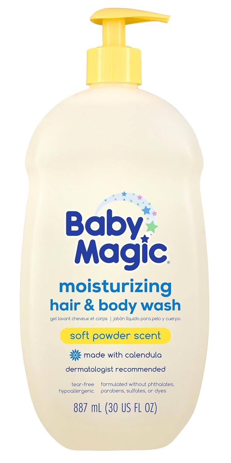 Baby Magic Moisturizing Hair & Body Wash Soft Powder Scent 30 Fl Oz