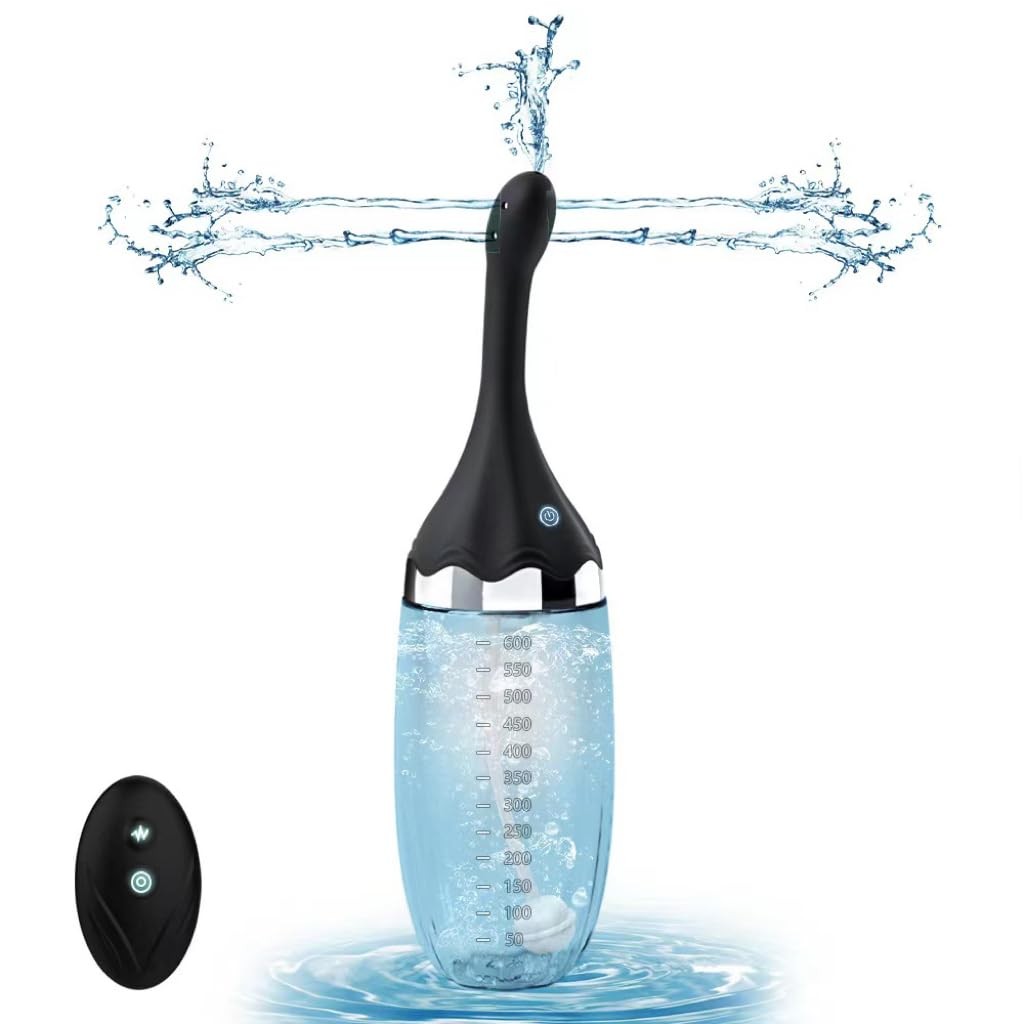 Anal Douche Automatic Enema Bulb – 20oz Electric Enemas for Colon Cleanse for