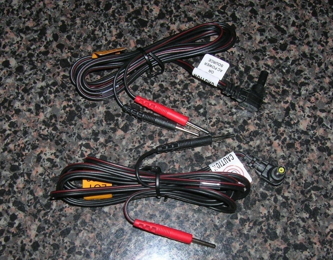 2 Electrode Replacement TENS 7000 Unit Lead Wires with Pin Connectors 45″ New