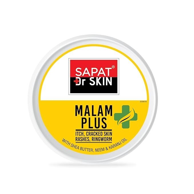 Sapat Dr Skin Malam Plus for Itch| Cracked Skin| Rashes| Ringworm (14 Gm x 4)