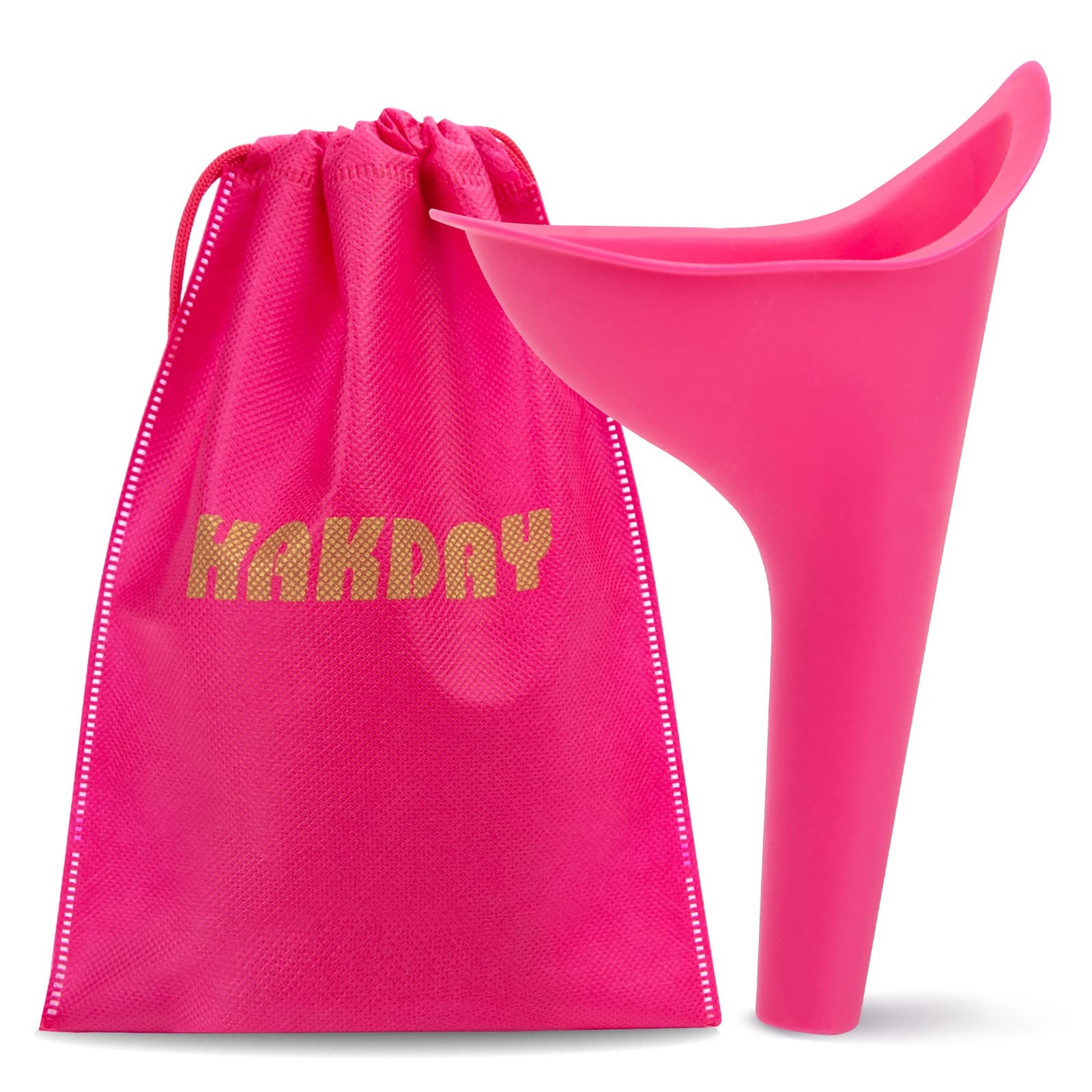 HAKDAY Female Urinal for Women, 4PCS Portable Urination Medium, Pink