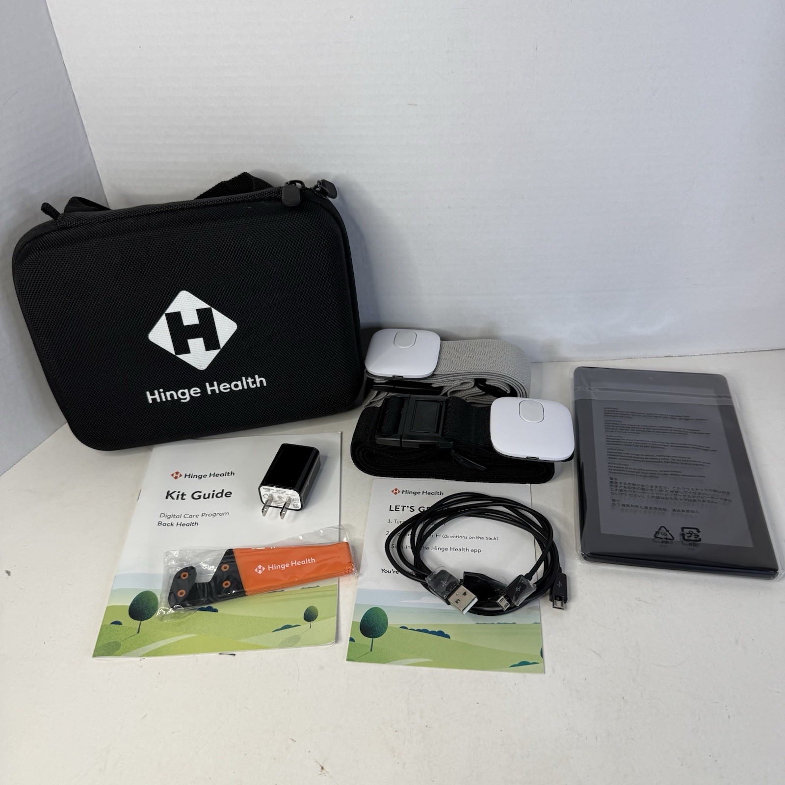 Hinge Health Digital Kit for Back Pain Includes Fire Amazon Tablet, Sensors