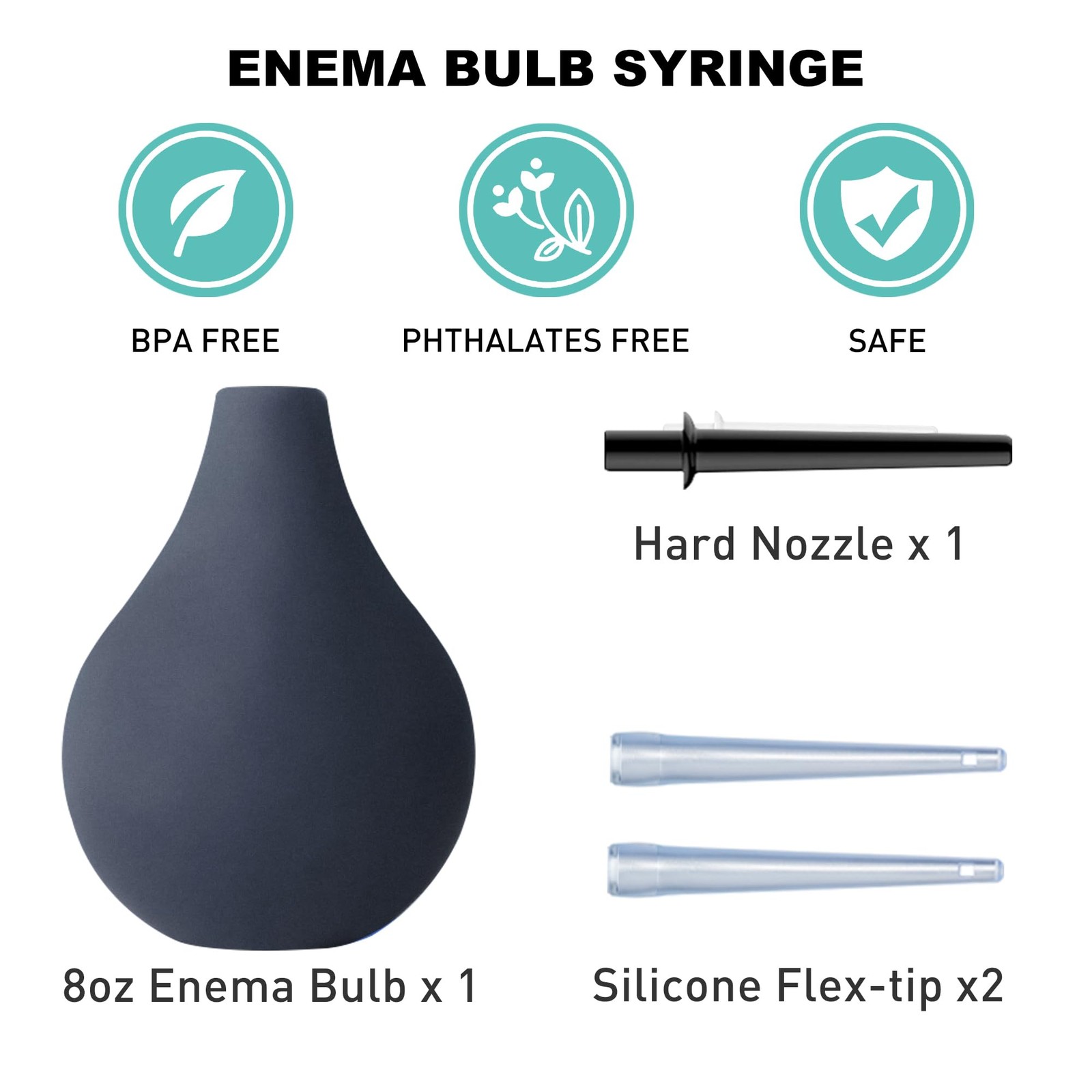 8oz Enema Bulb Kit Douche Bulb for Men Anal and Vaginal Flushing Enemas with …