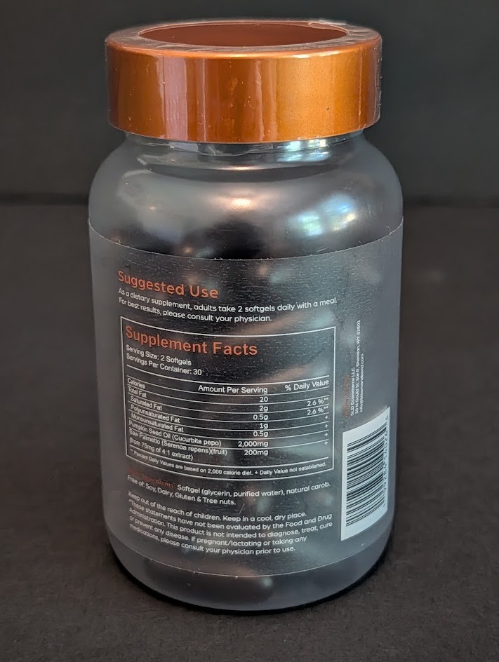 3 pack – NEW Bloom & Bond – Pumpkin Seed Oil w/ Saw Palmetto 2000mg – ex. 4/28