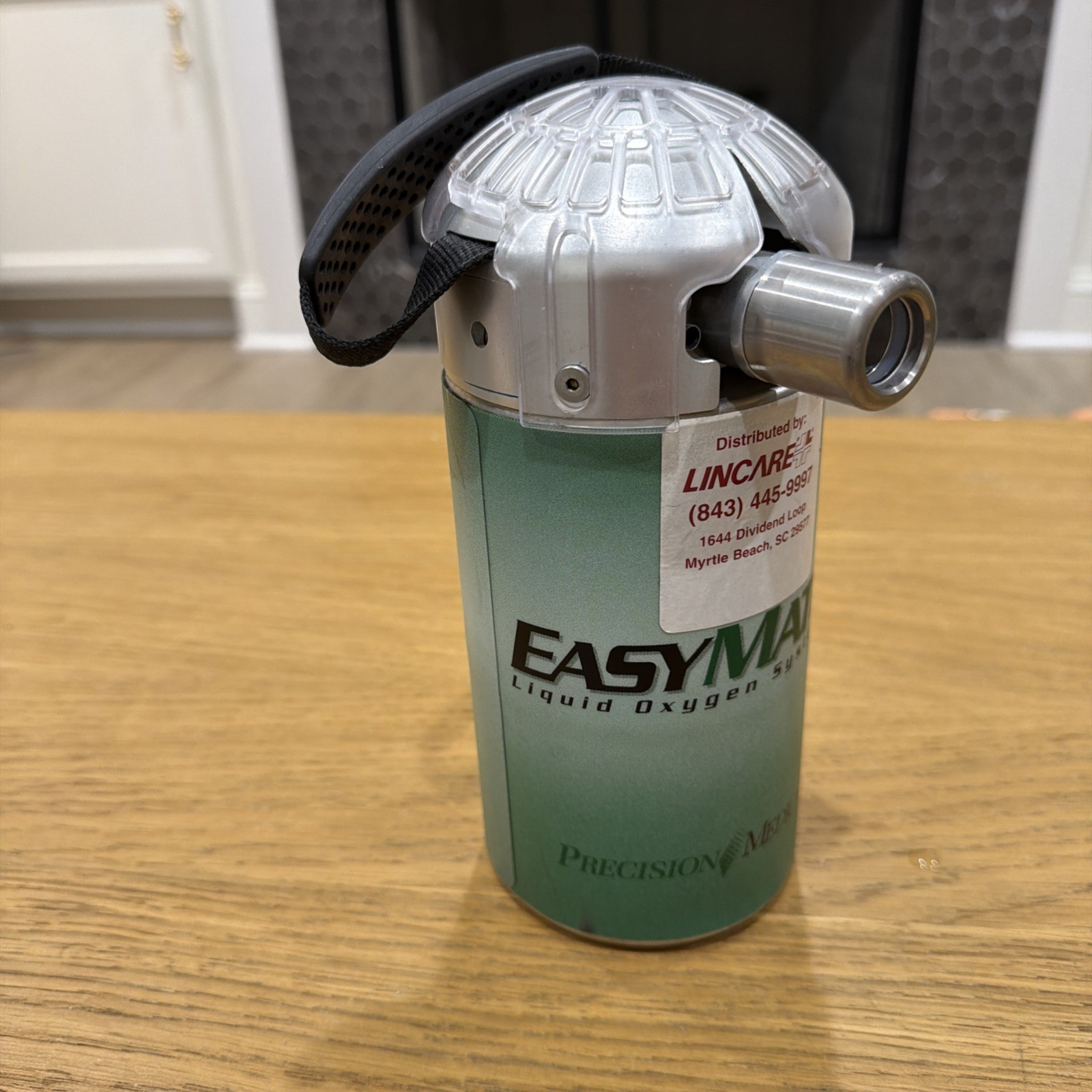 Precision Medical EasyMate Liquid Oxygen System Portable Tank Only Pm2200