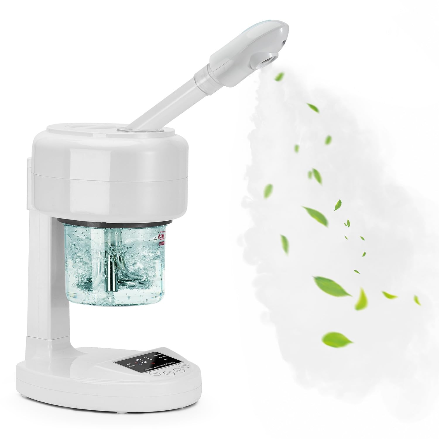 JOSTZHXIN Facial Steamer Nano Ionic Face with Extendable White