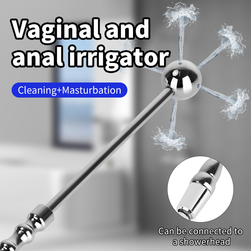 Metal Cleaning Anal Shower Enema Douche Nozzle Wash Anus Vaginal Colon Cleaner