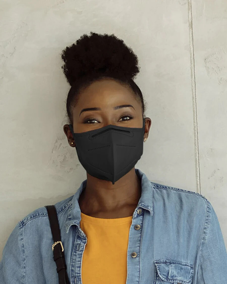 Protective Respirator Mask (KN=95), Protective Face Mask QTY 10. Color Black