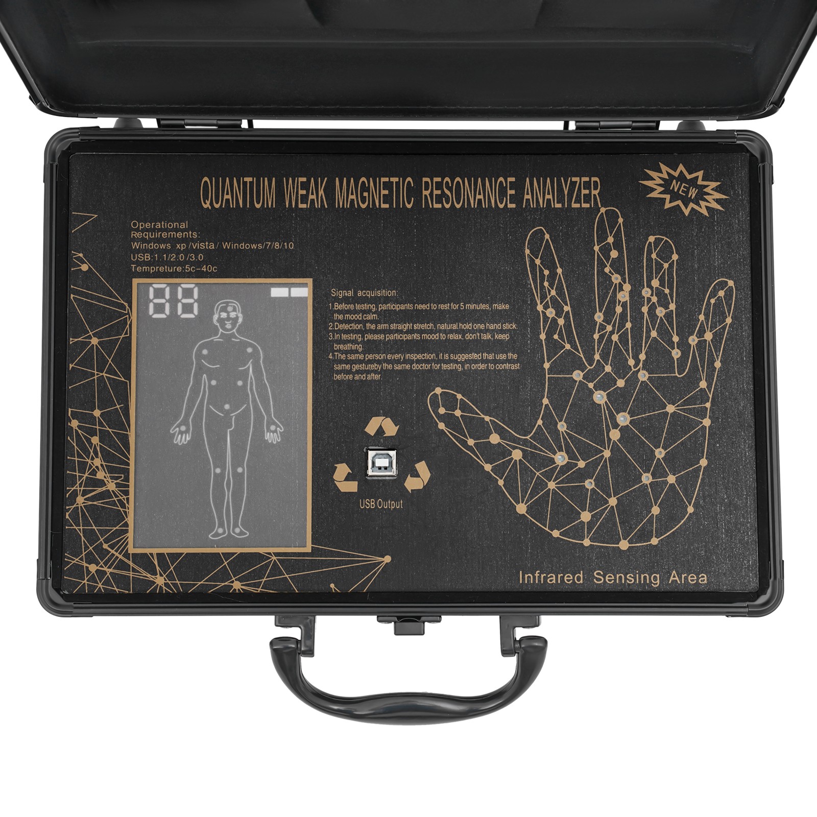 Quantum Magnetic Resonance Body Analyzer & Scanner For Health Analysis Home Use