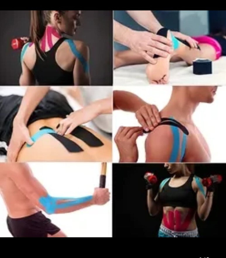 2 packs 5cmx5m Kinesiology Tape Sports Muscle Physio Therapeutic Tape USA Seller