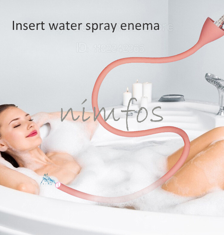 58cm/88cm/118cm Shower Enema Vaginal Anal Wash Colon Douche Nozzle Cleaning Tube