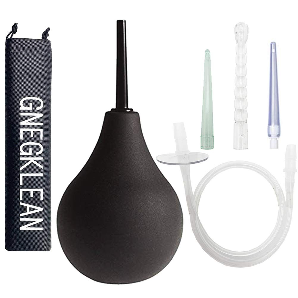 Silicone Enema Bulb Kit 7.6oz Anal Douche Enema Clean Men Women (79 chars)