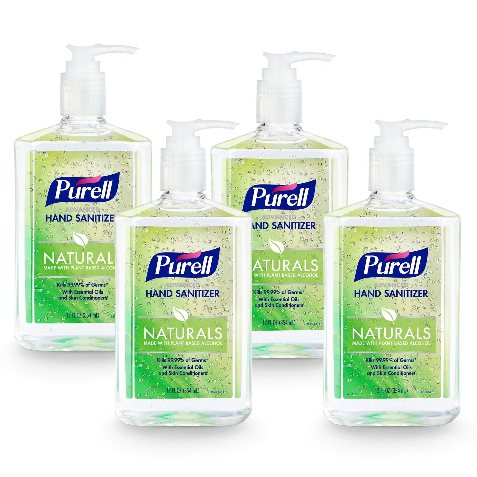Hand Sanitizer Purell Advanced Naturals Plant Based Citrus 12oz Pack 3623-06-EC2