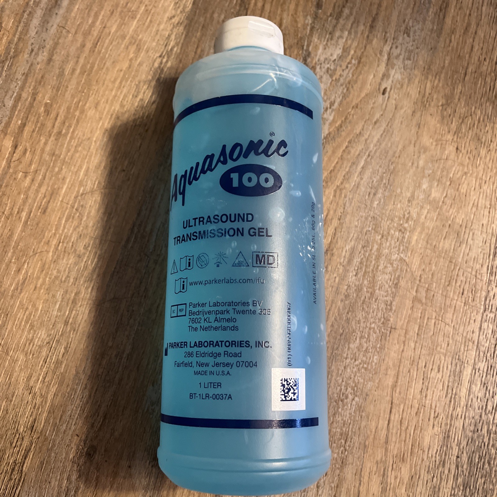 Parker Labs Aquasonic 100 Ultrasound Transmission Gel 1 Liter 5/29/2029