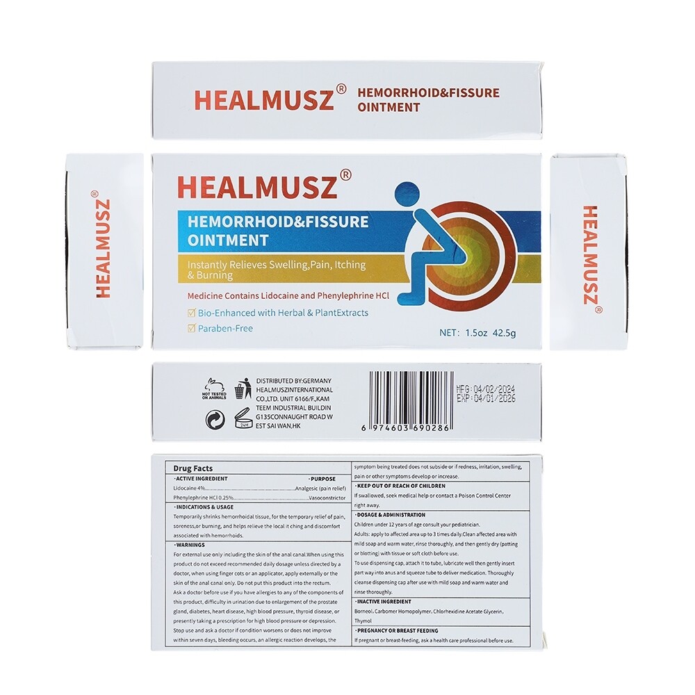 1~10X Hemorrhoids Remove Ointment Herbal Cream Relief Piles Pain Reduce Itching