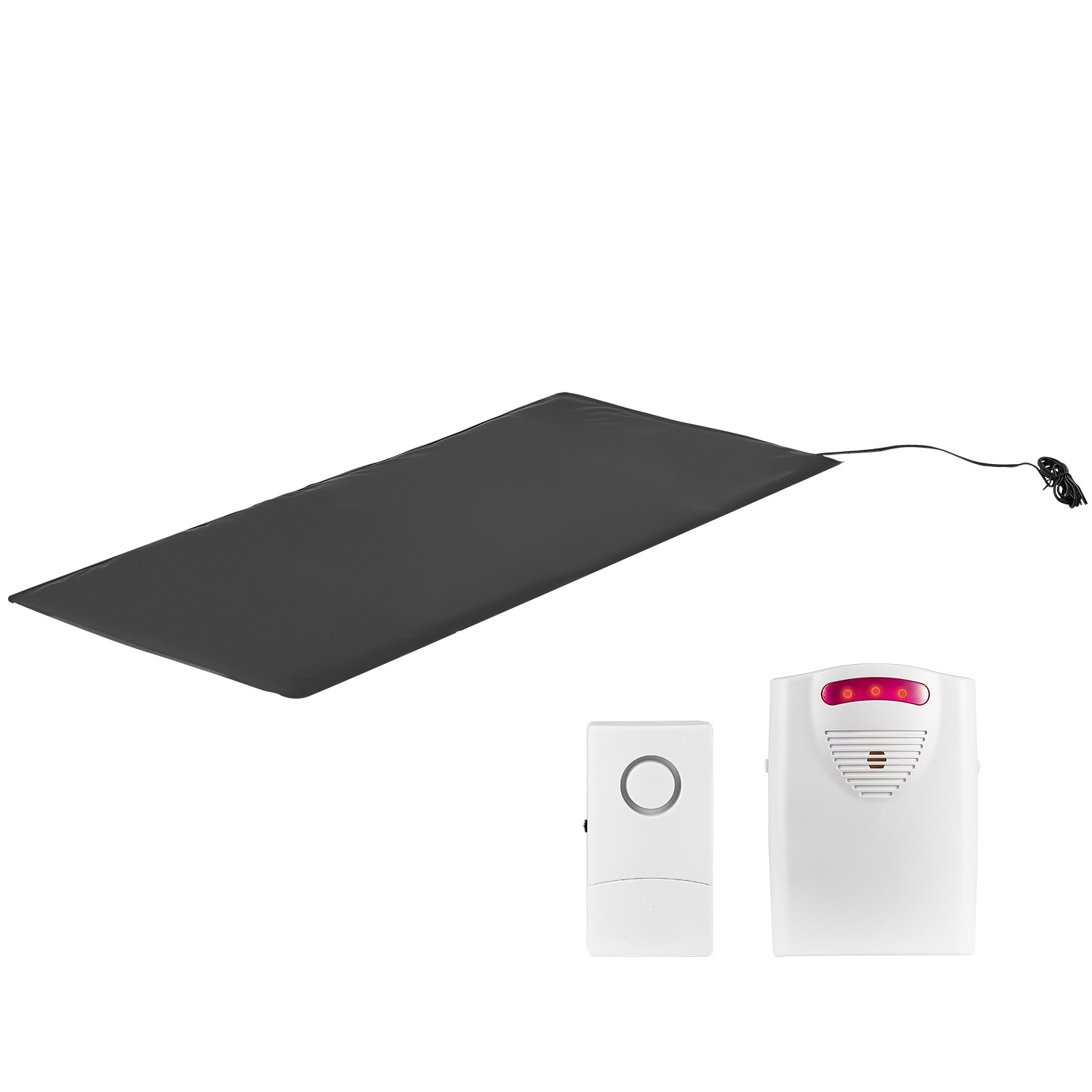Bed Alarm System for Elderly Adults 14″ x 30″ Wireless Bed Sensor Pad with Pager
